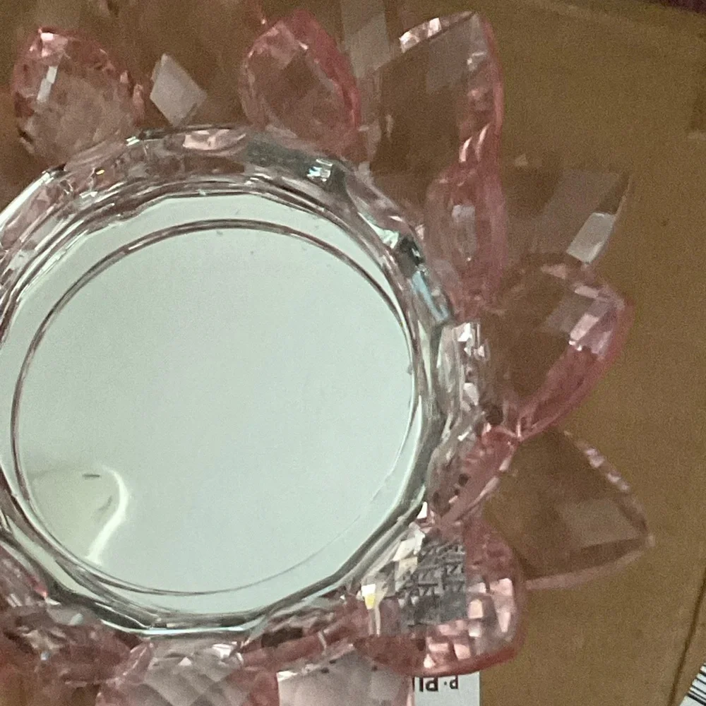Pink Crystal Flower Lotus by Valerie NWT
